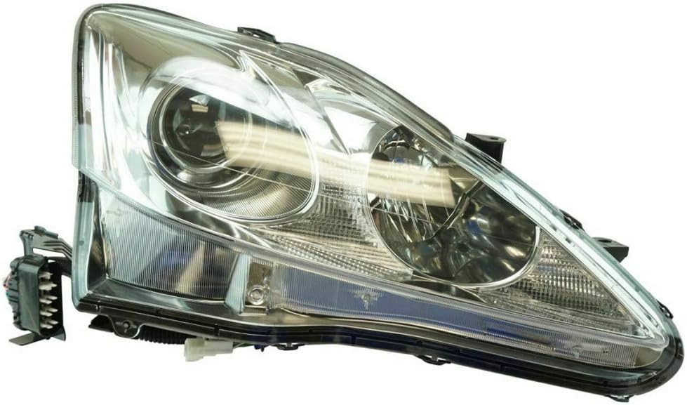 Passenger Side Headlight Assembly for Lexus IS250 / IS350 2006 2008 HID Auto Leveling C7315