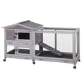 Rabbit Hutch Indoor Cage on Wheels with 3 Pull Out Tray G855085