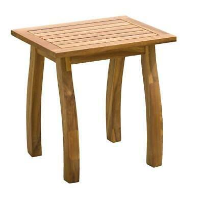 Gray Acacia Wood Accent Table D1861