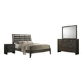 4-piece Wood Eastern King Sleigh Bedroom Set C1343