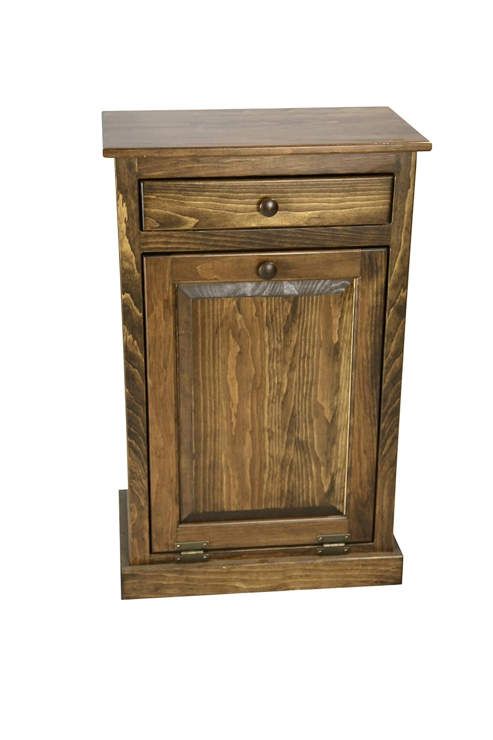 Mocha Wooden Pull Out Trash Can Cabinet Z665541