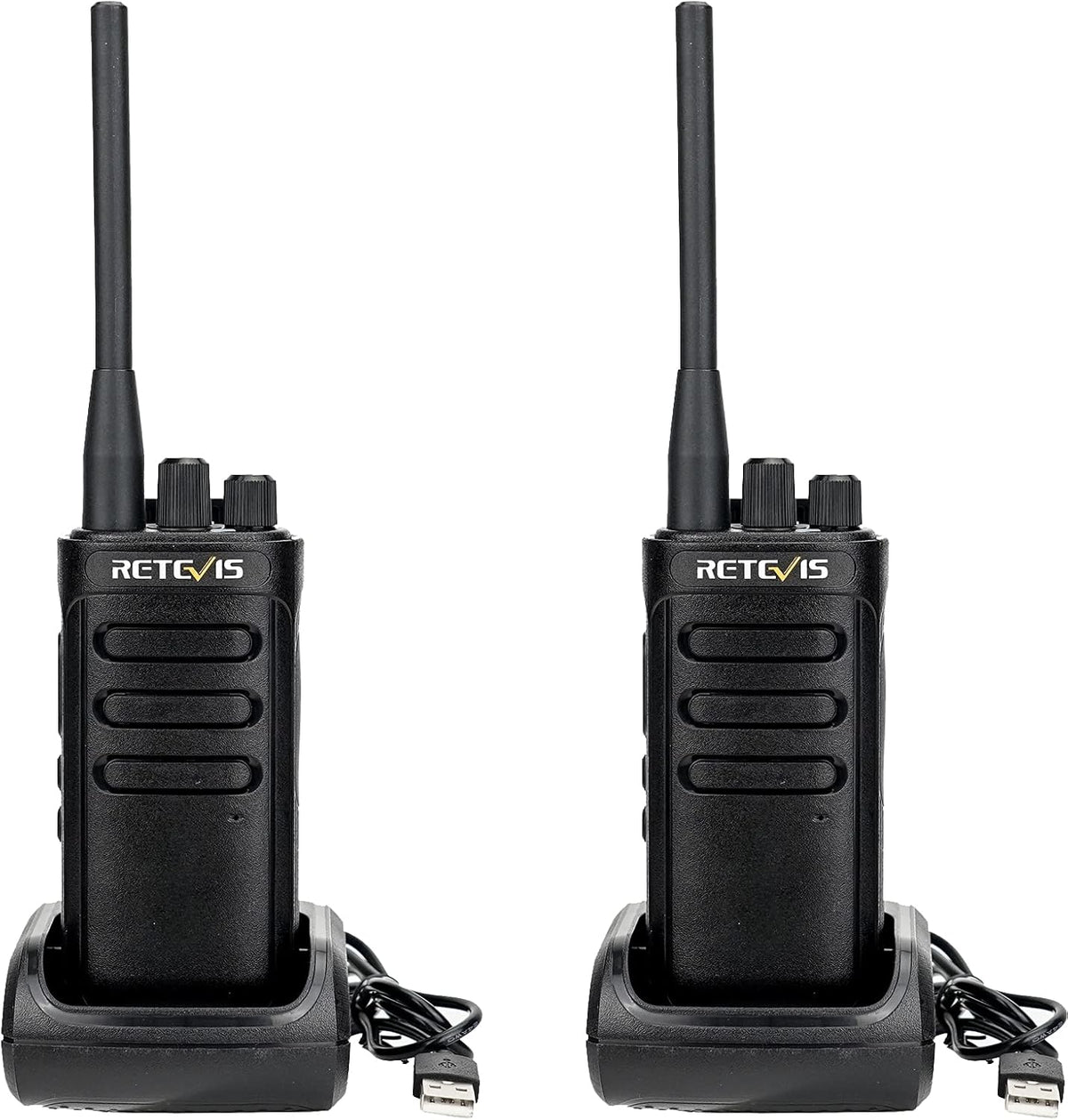 Walkie-Talkies 2 Pack 16CH 2000mAh Rechargeable Two Way Radios with Earpiece Z130255