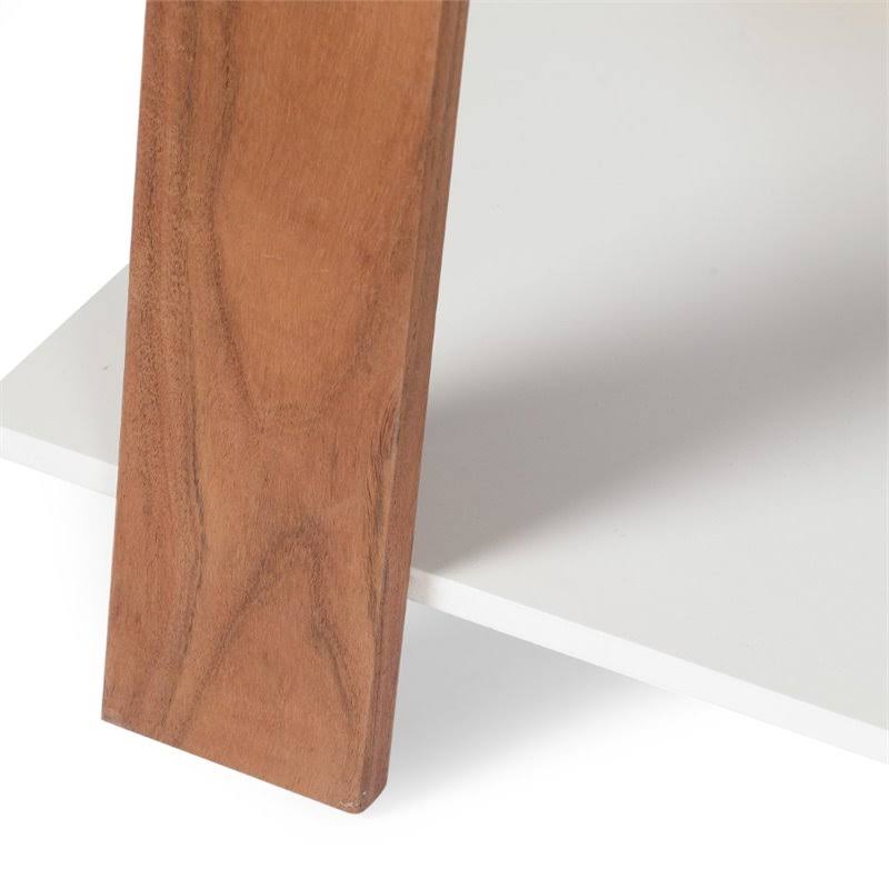 Acacia Wood Bookcase in Natural Gray F3129