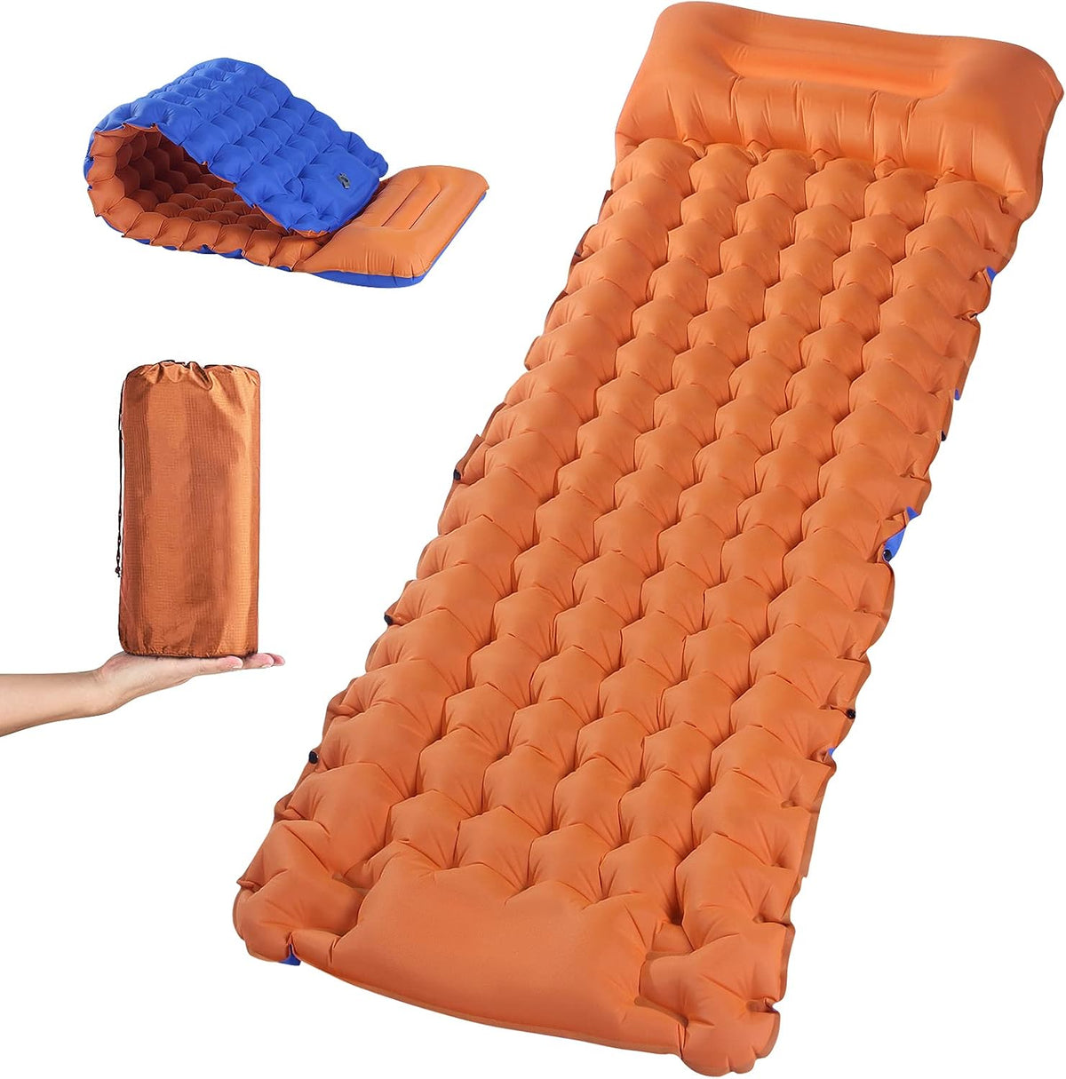 Waterproof Self Inflating Sleeping Pad Camping Mattress Q231