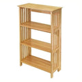4-Tier Folding Bookcase in Beech Finish J38962