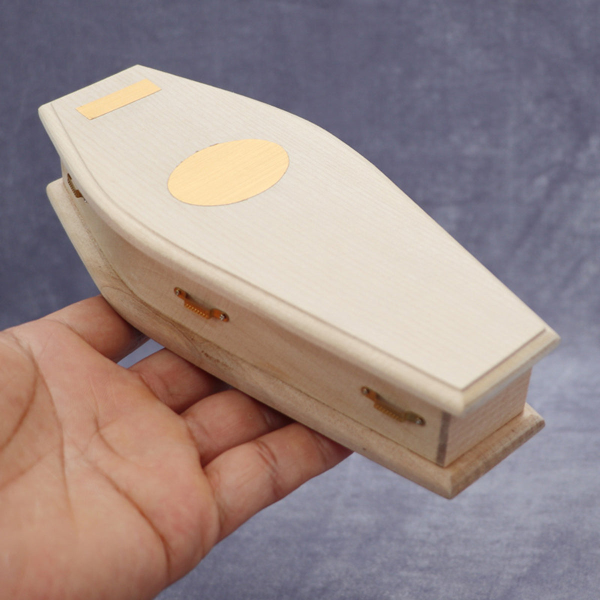 1/12 Scale Miniature Wooden Coffin DIY Decoration O42781