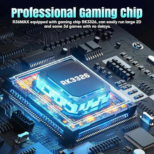 Handheld Game Console 4.0 Inch IPS 64GB TF Card 4000mAh Battery New Black A651375