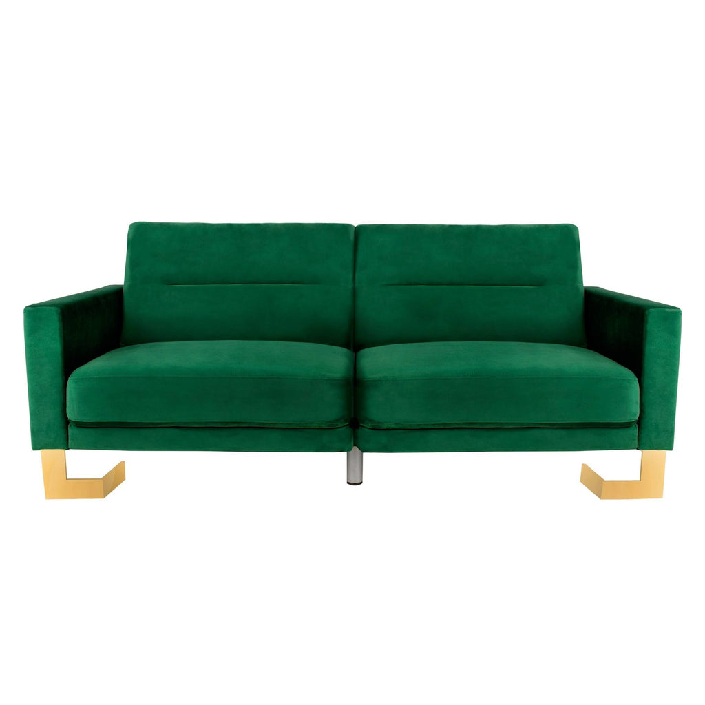Emerald Green Foldable Sofa Bed G9236