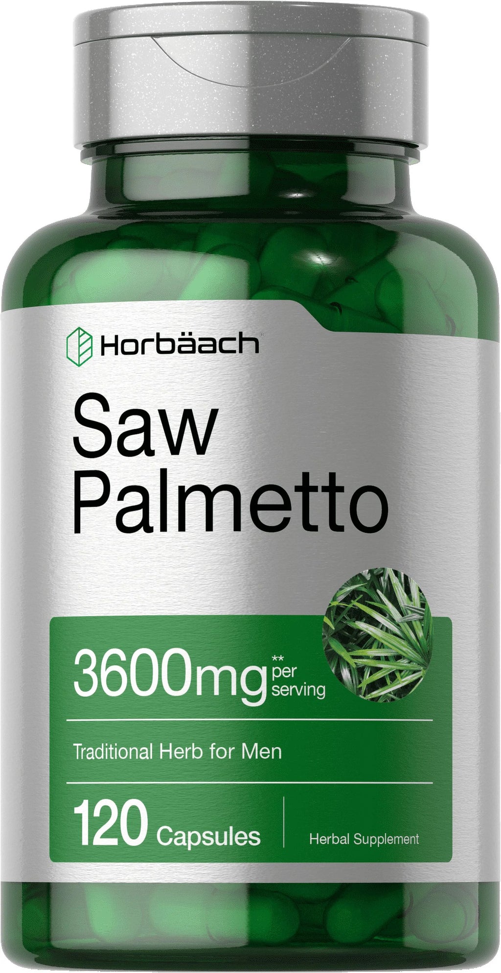 Saw Palmetto Extract 3600mg 120 Capsules Prostate Supplement U546