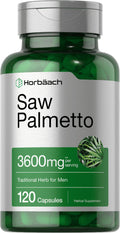 Saw Palmetto Extract 3600mg 120 Capsules Prostate Supplement U546