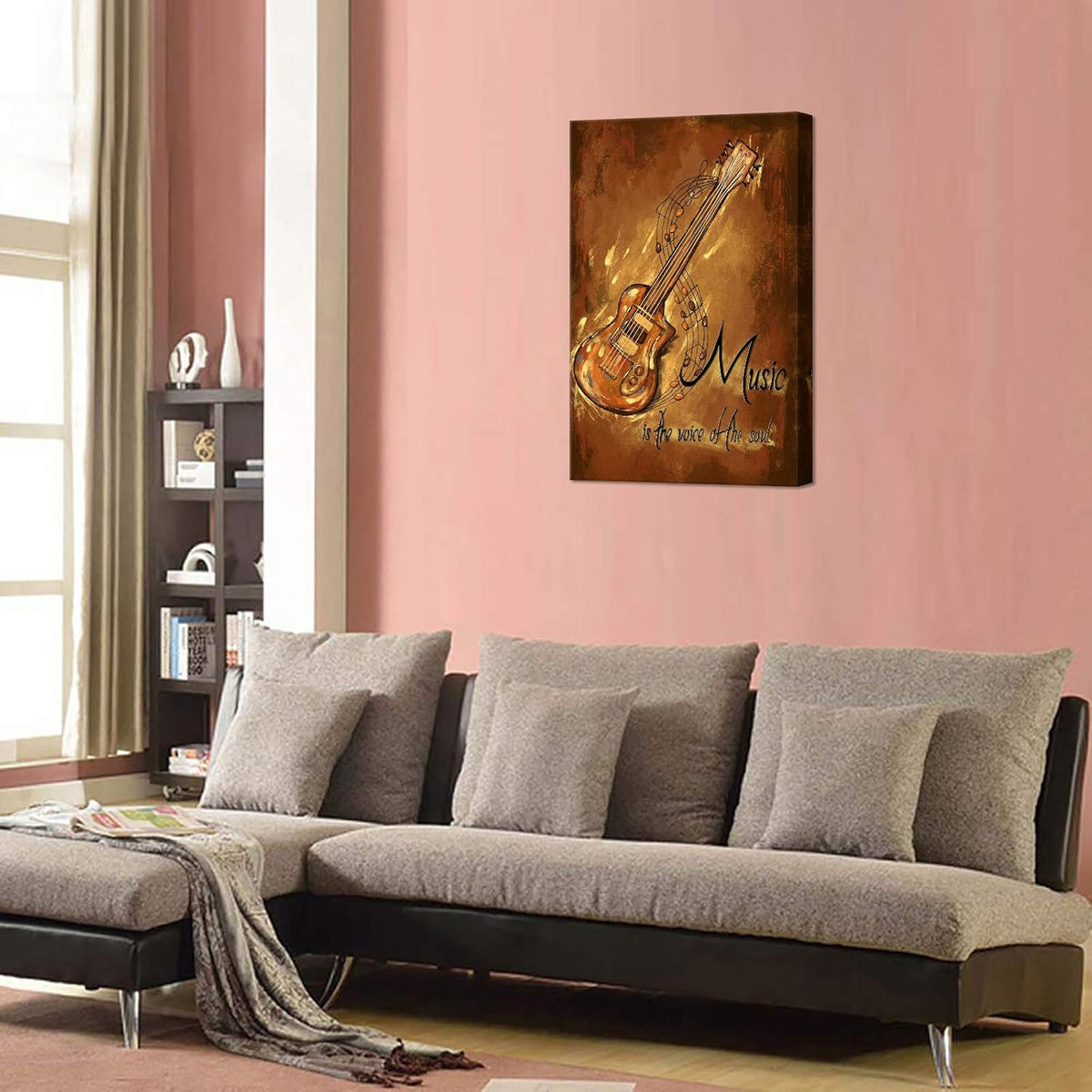 Vintage Guitar Canvas Posters Wall Decor H471