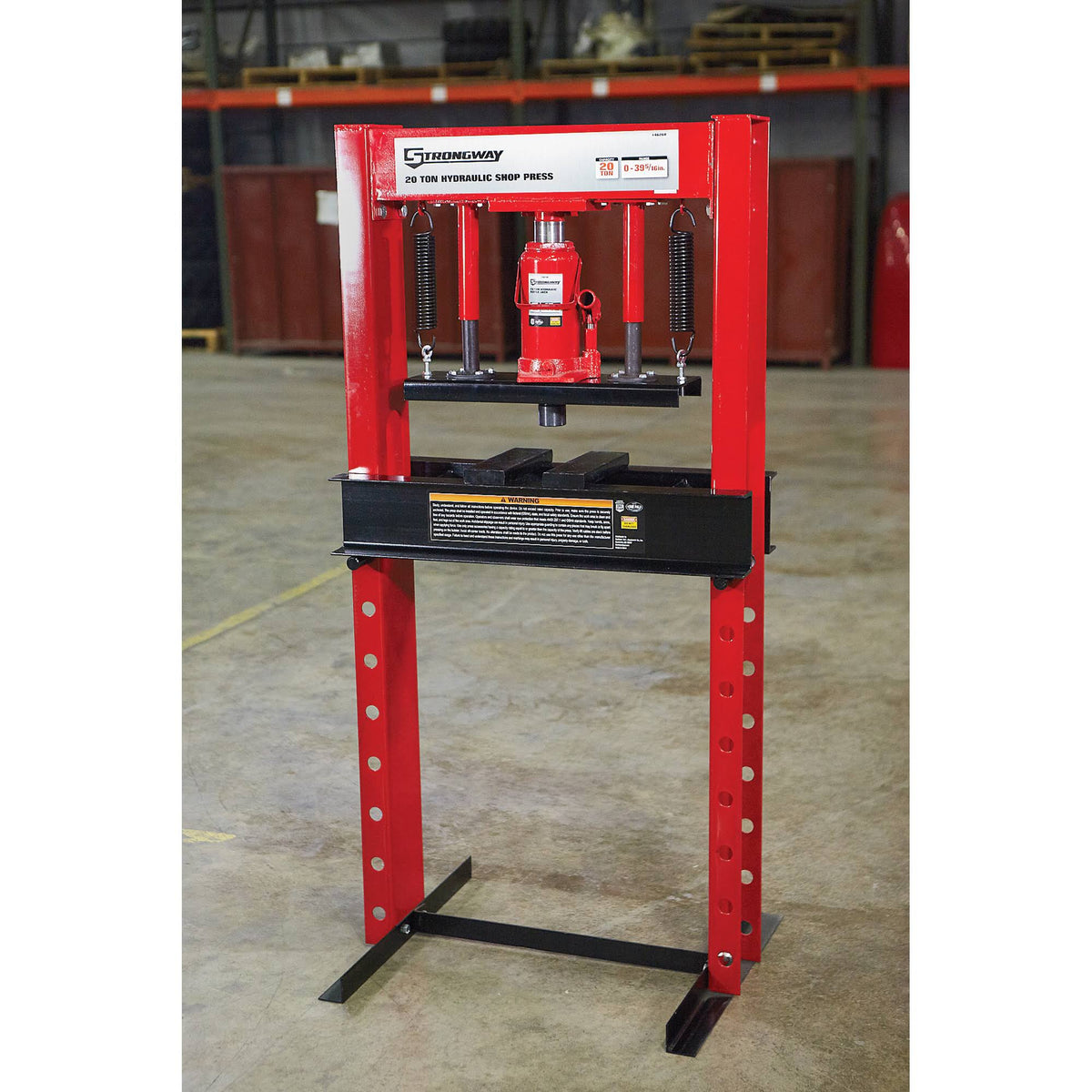 20-Ton Hydraulic Shop Press S853
