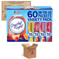 Sugar-Free Lemonade Fruit Punch Raspberry Lemonade Wild Strawberry Powdered Drink Singles Variety Pack, 60 Count Q54932