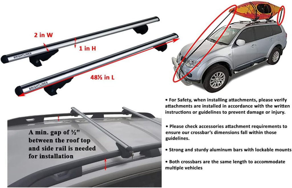 Cross Bars Roof Luggage Bars Roof Racks D8953