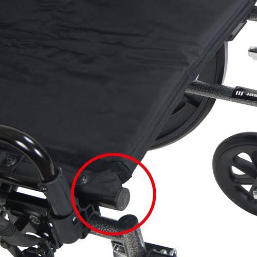 Light Weight Wheelchair with Flip Back Removable Arms, Swing away Footrests I539