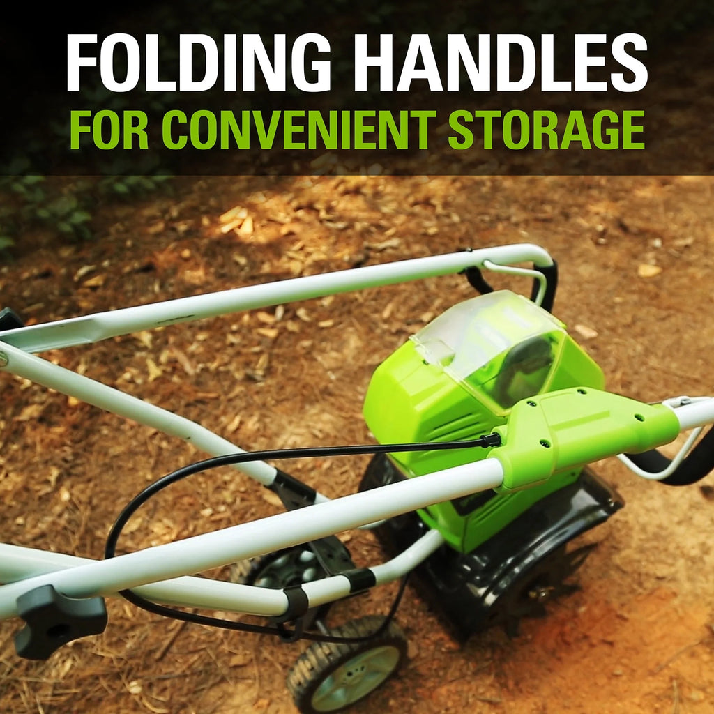 40V 10-inch Cordless Cultivator/Tiller with Battery and Charger T345