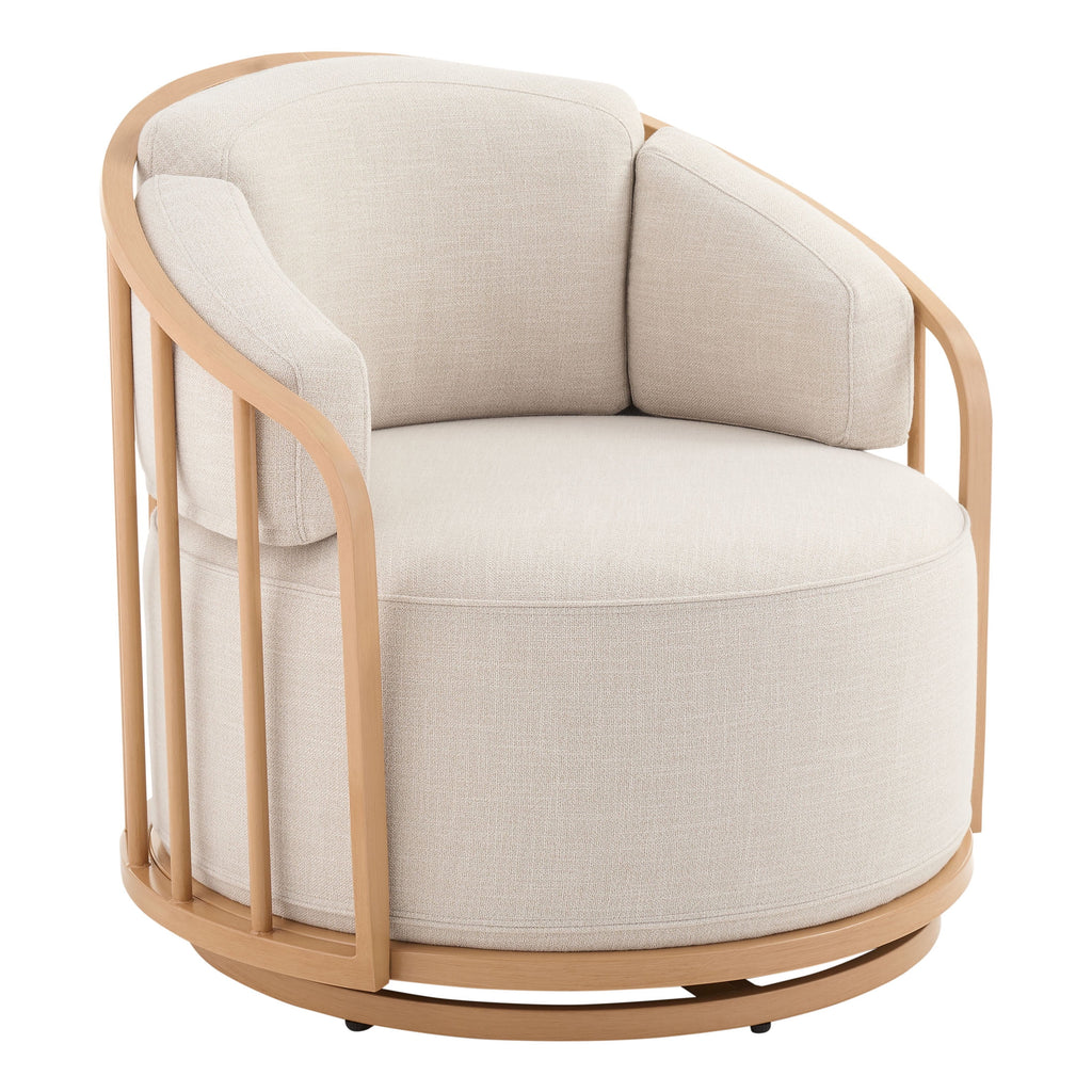Natural Pine Swivel Chair A8588