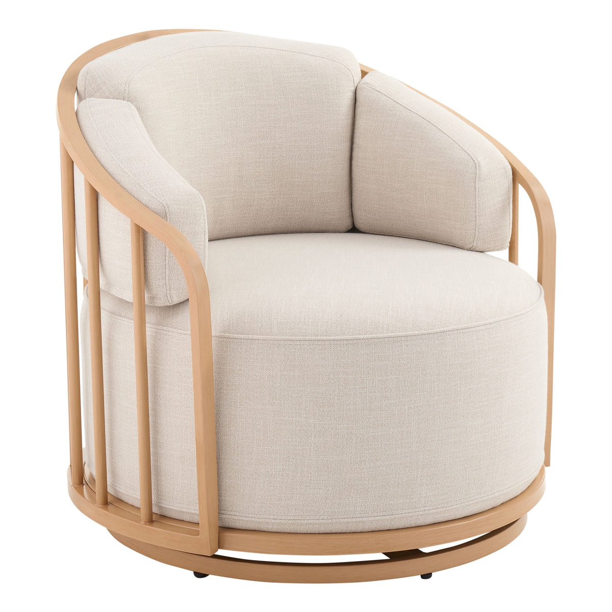 Natural Pine Swivel Chair A8588