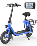 Electric Scooter with Seat and Basket D50939