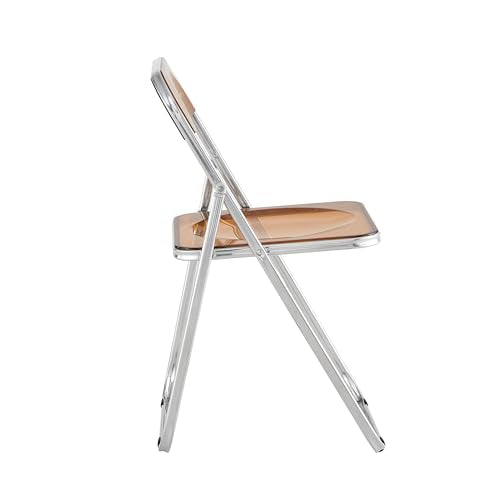 Acrylic Transparent Folding Chair with Steel Frame A5373