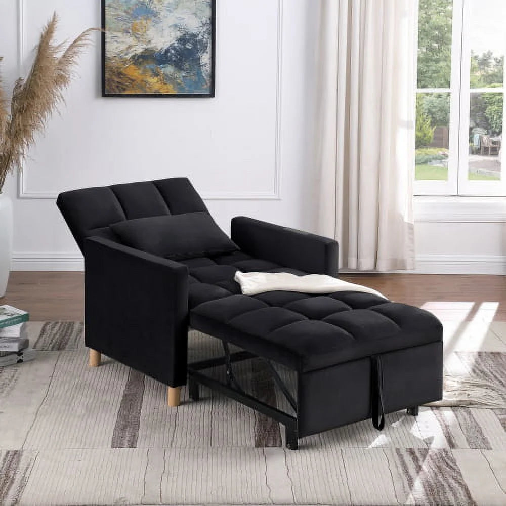 Convertible Sleeper Sofa Chair Bed with Pillow L982815