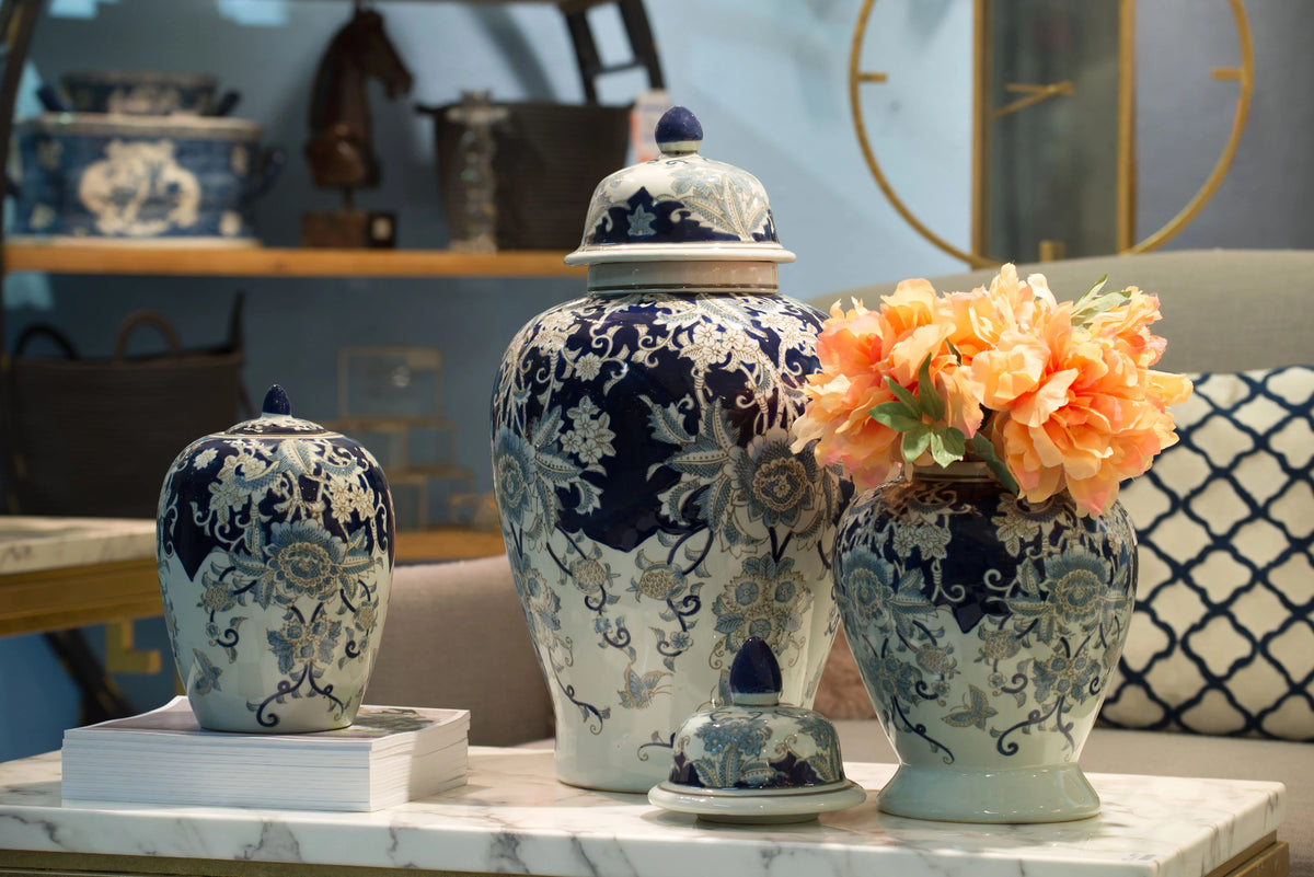 Blue Large Ginger Jar C58246