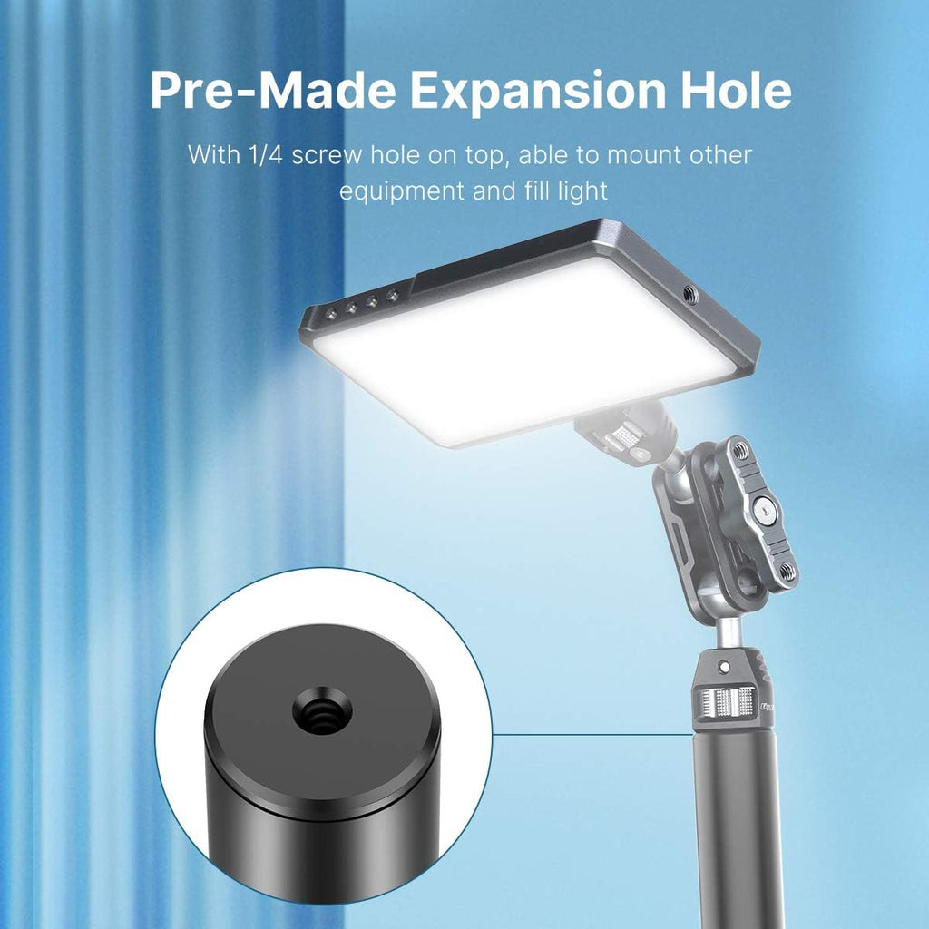 Camera Desk Mount Stand with Flexible Arm, Aluminum Articulated Arm with 360° Rotatable Ball Head E8320