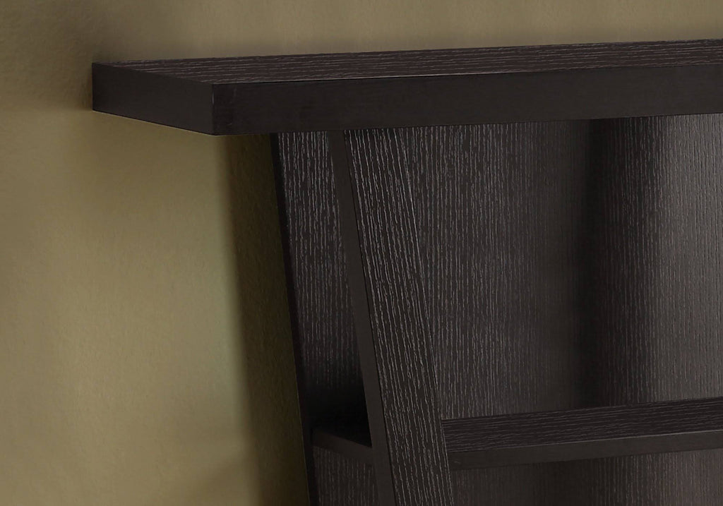 Cappuccino Finish Hollow Core Accent Table Q4154