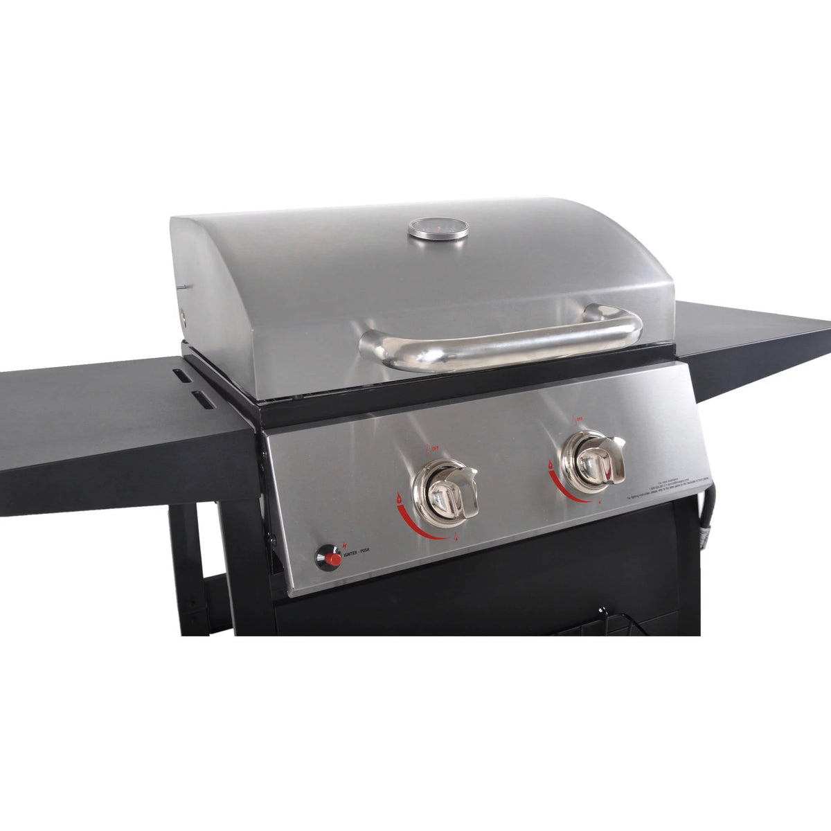 2-Burner Propane Gas Grill, Stainless and Black X19120