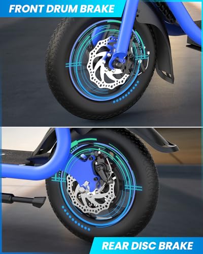 Electric Scooter with Seat and Basket D50939