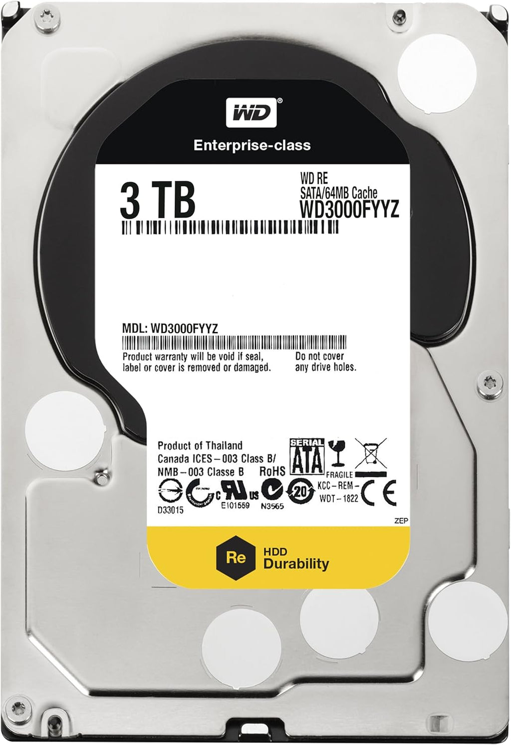 4TB 3.5 Inch SATA III 7200 RPM 64 MB Cache Enterprise Hard Drive R89871