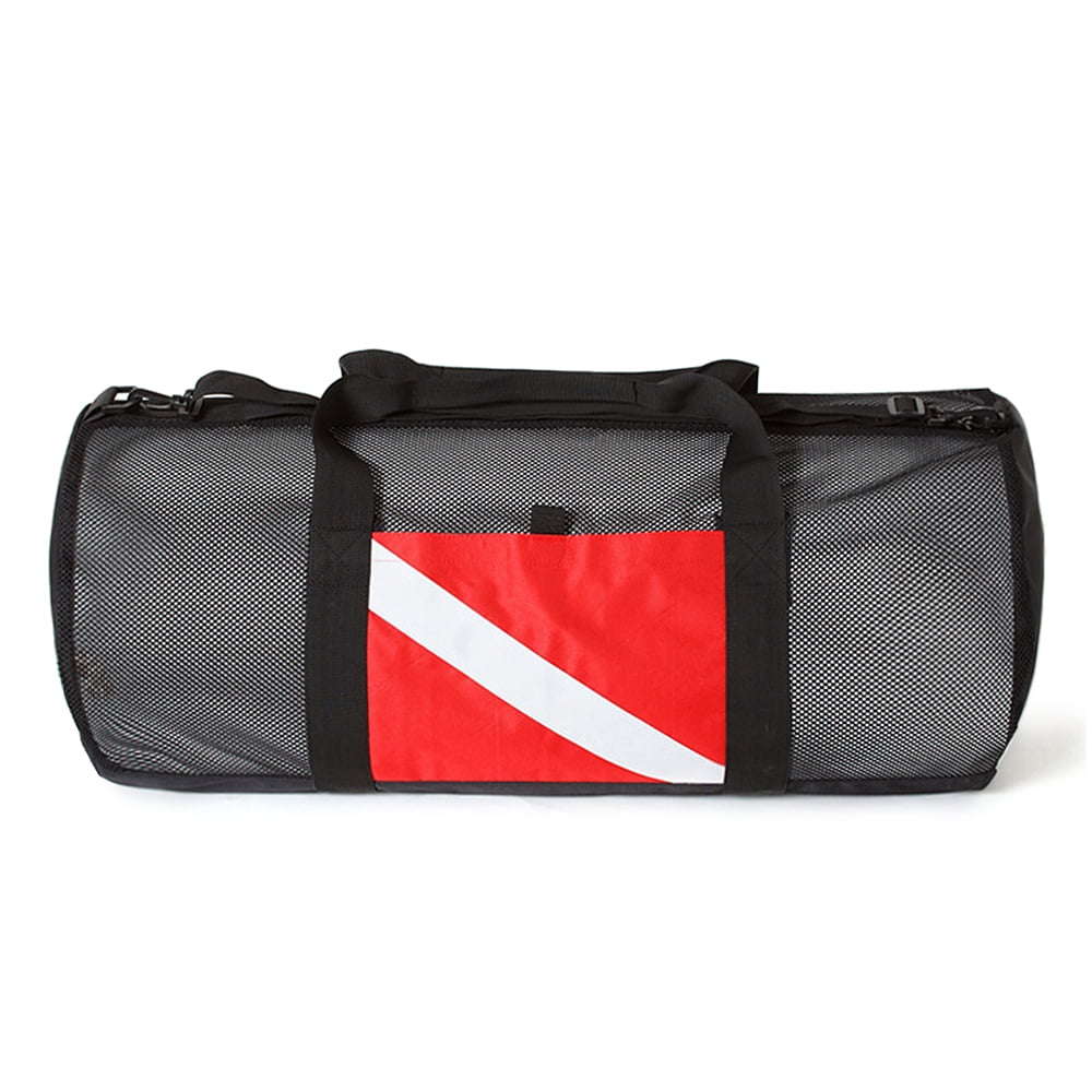 Mesh Duffel Gear Bag for Snorkel Fins Diving Surfing Gear A98471