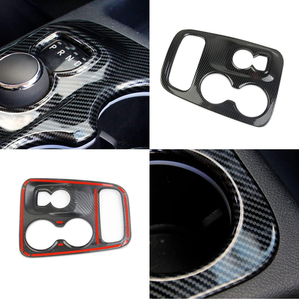 Carbon Fiber Gear Shift Panel Trim Pack of 2 O636