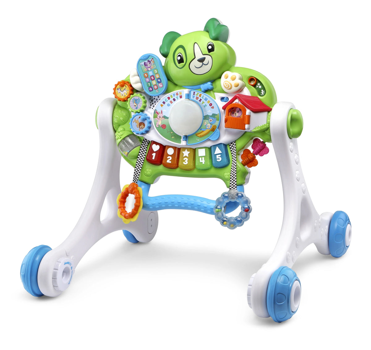 Green 3-in-1 Baby Walker Gym Floor Play Toy X487