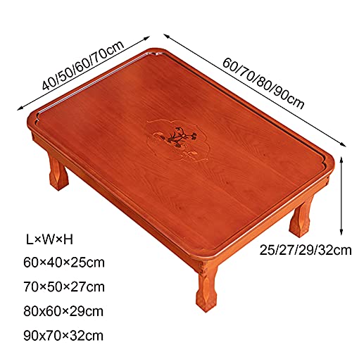 Folding Low Wooden Table (80x60×29cm) P74575