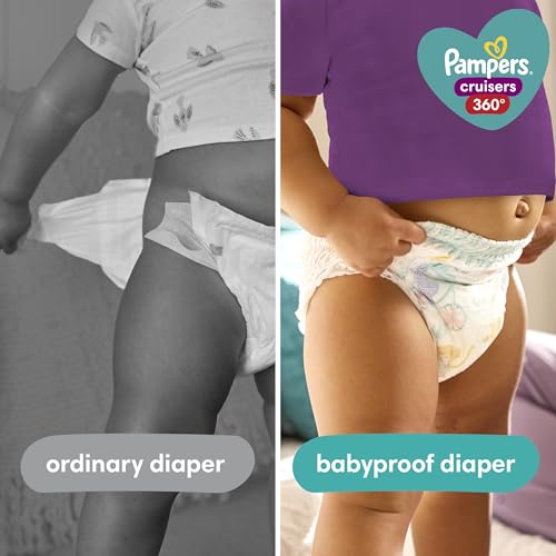 Size 5 Pull-On Disposable Baby Diapers 128 Count Z76075