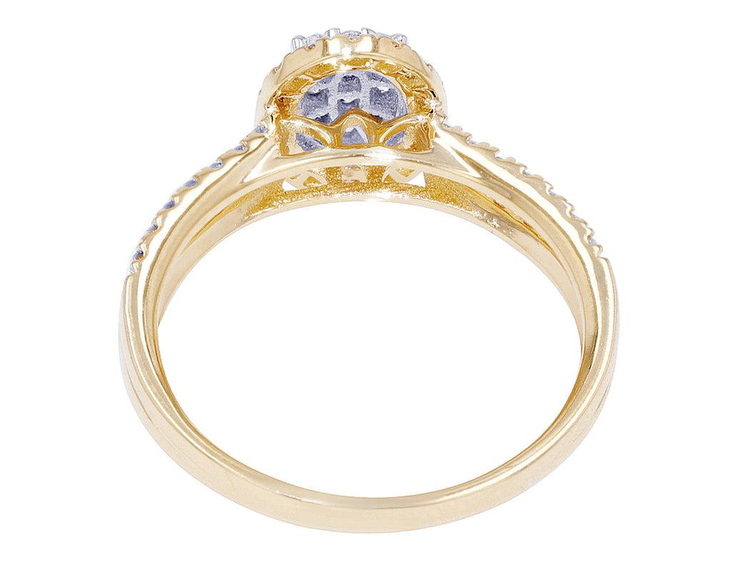 0.5 CT Diamond Engagement Ring 14K Gold D268