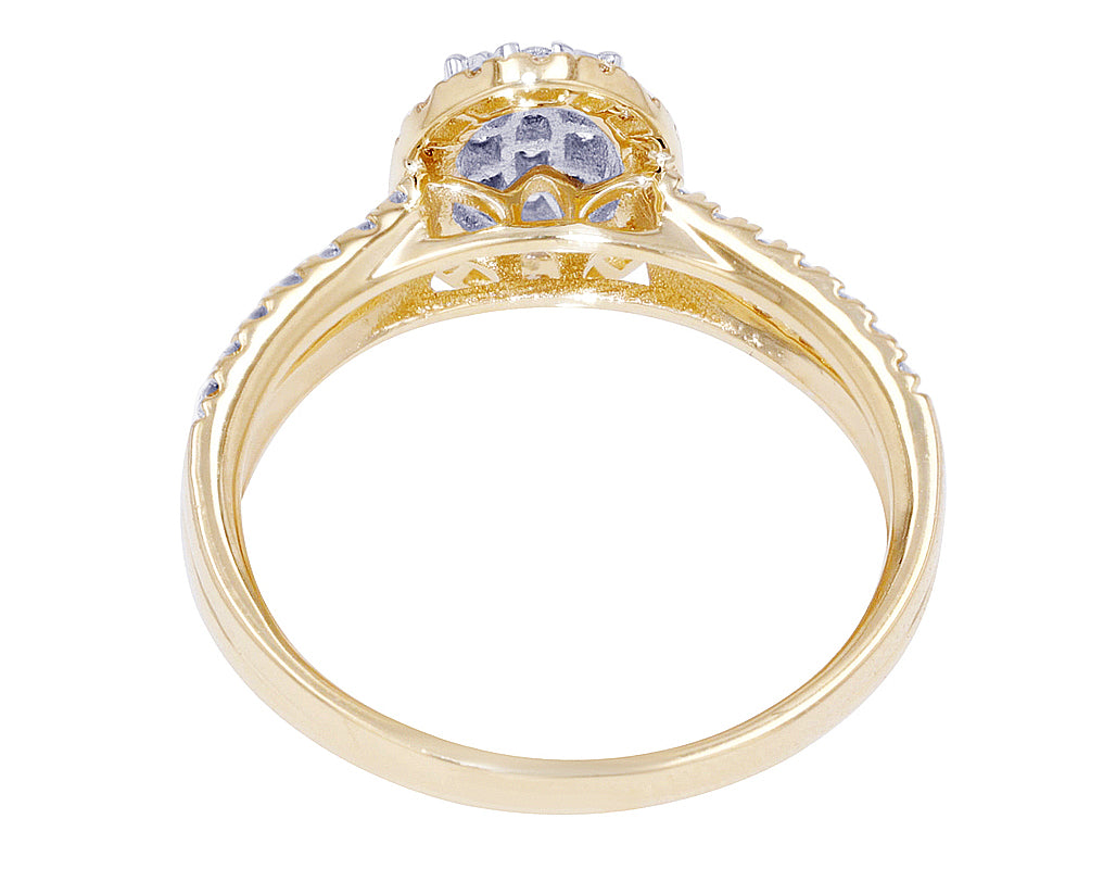 0.5 CT Diamond Engagement Ring 14K Gold D268