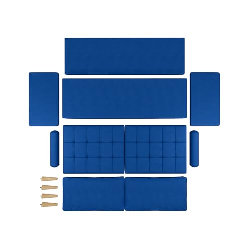 Blue Velvet 3 Seat Sofa U5799