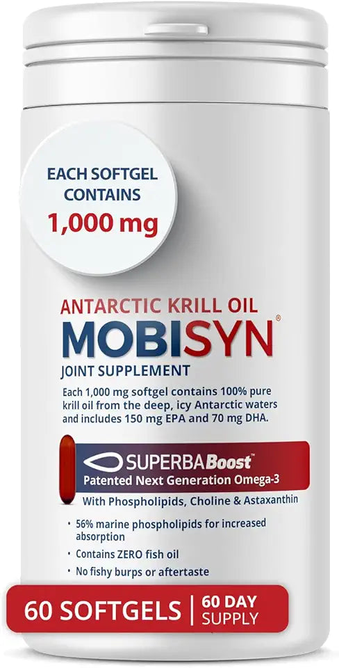 Organic Antarctic Krill Oil 1000mg Omega 3 Phospholipids EPA Choline Astaxanthin I29964