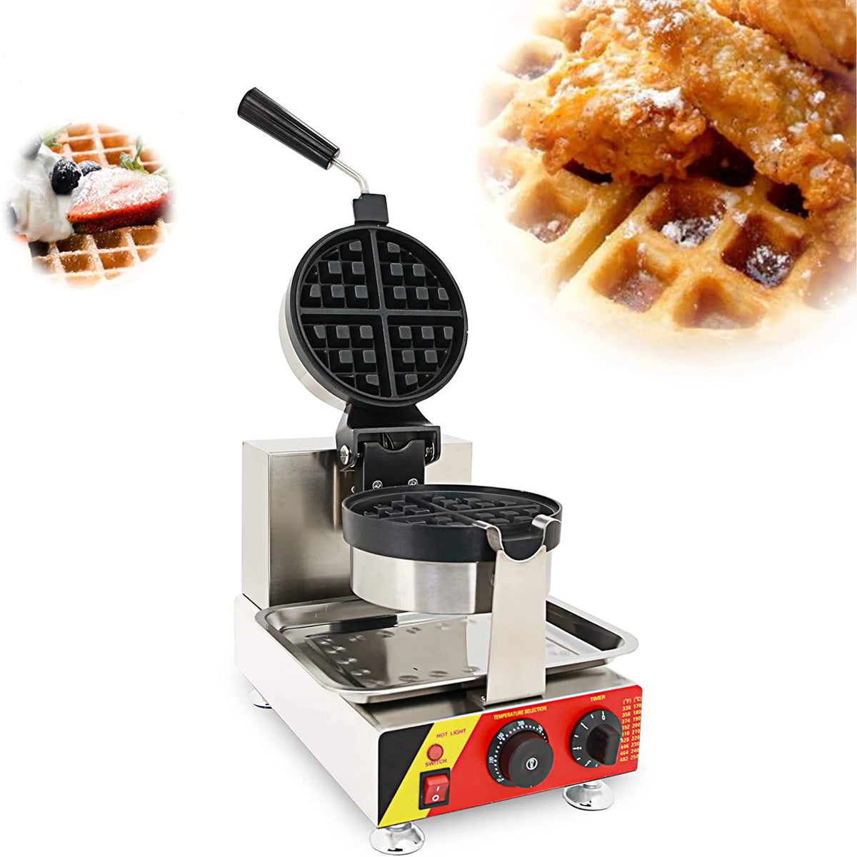 Single Station Rotary Nonstick Waffle Maker K96785