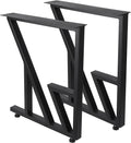 Black Heavy Duty Metal Table Legs 28"x124" (2PCS) Y4542