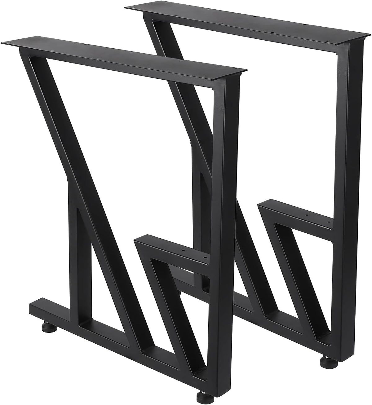 Black Heavy Duty Metal Table Legs 28"x124" (2PCS) Y4542