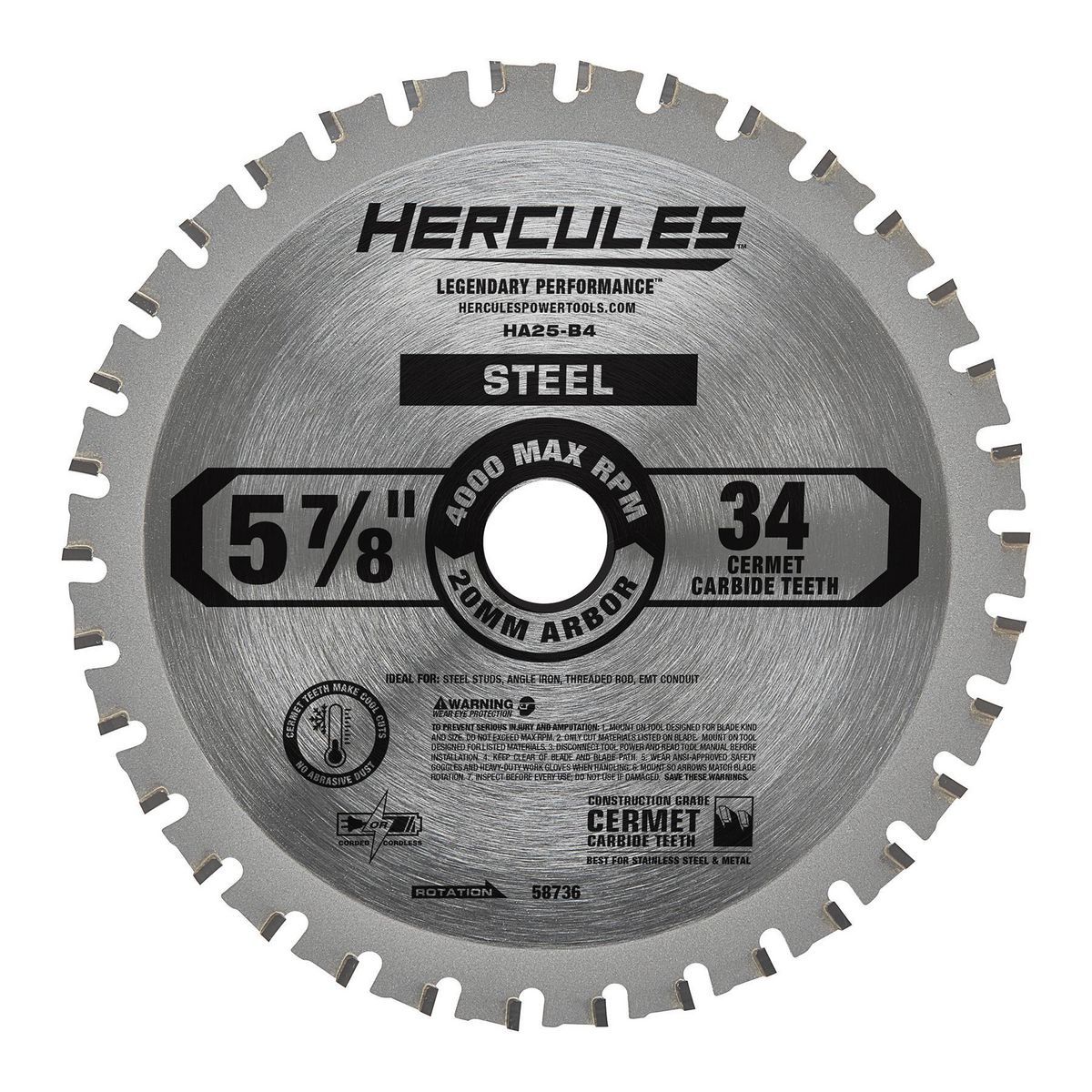 5-7/8 in. 34T Metal-Cutting Circular Saw Blade D4690