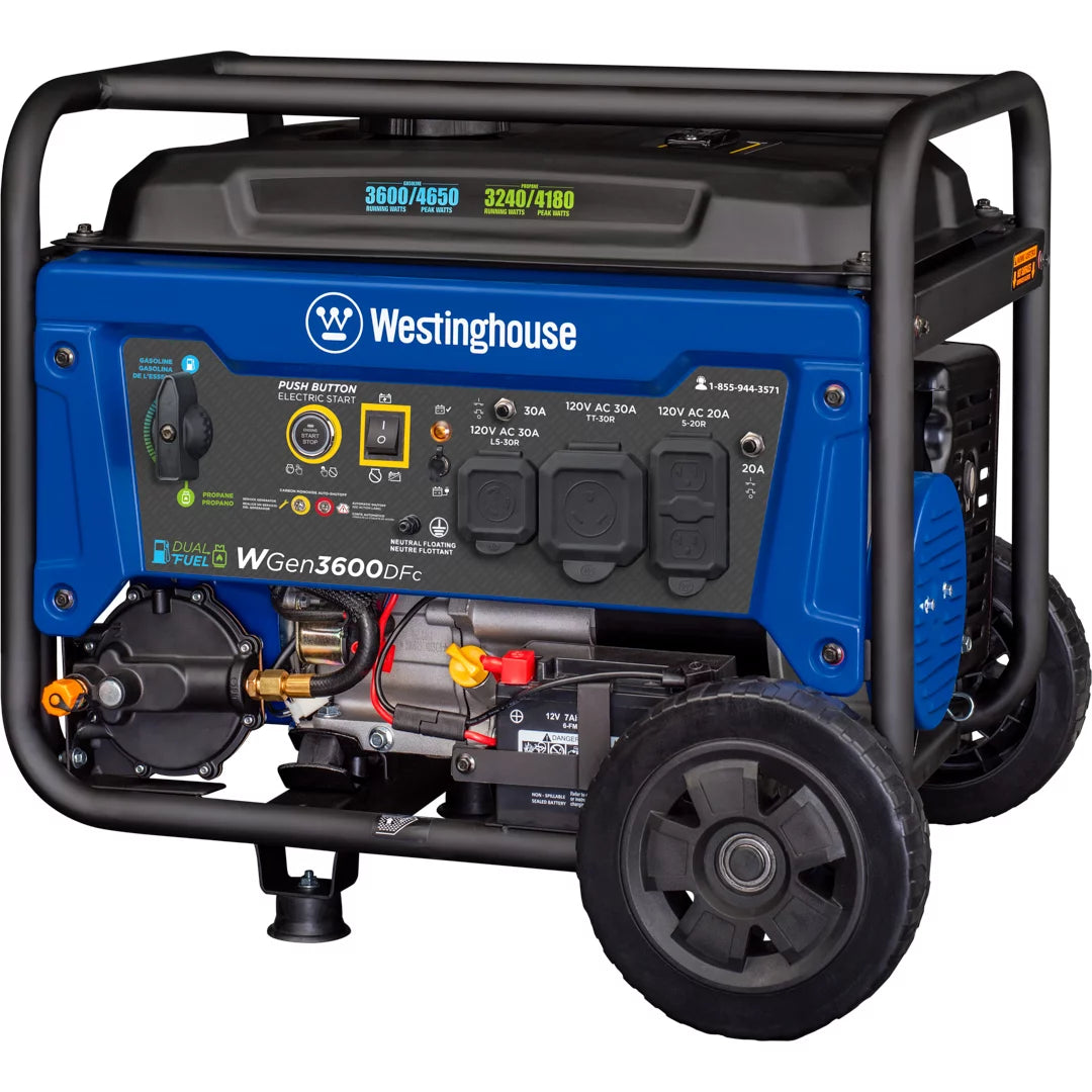 4650 Peak Watt Dual Fuel Portable Generator C286939