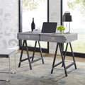 Gray 2-Drawer Wood Writing Desk C915984