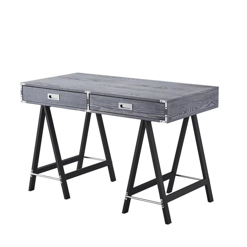 Gray 2-Drawer Wood Writing Desk C915984