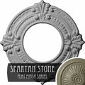 9x22OD x 4 1/8x22ID x 5/8x22P Ceiling Medallion, Hand-Painted Spartan Stone L48781
