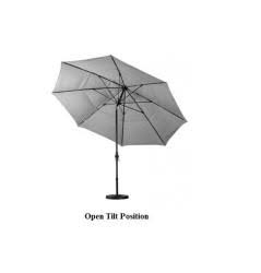 Aluminum Market Umbrella with Crank Lift and Collar Tilt Z103015