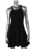 Petites Crinkled A-Line Cocktail Dress D192